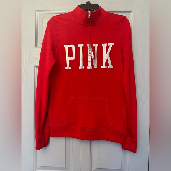 Victoria’s Secret Pink OSU The Ohio State Buckeyes 3/4 Quarter Zip Up Sz Small - Picture 3 of 6